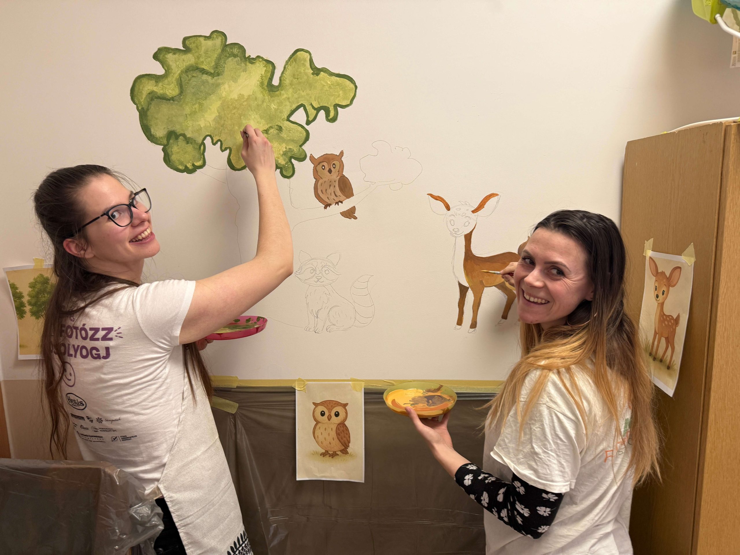 Élményfestés a csecsemőotthonban – a Siemens Mobility munkatársaival